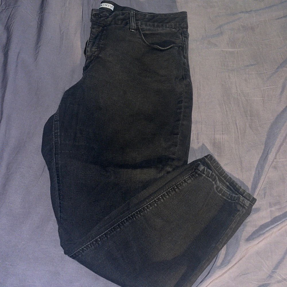 ava and viv black skinny jeans, 16W